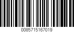 Código de barras (EAN, GTIN, SKU, ISBN): '0085715167019'