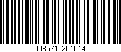 Código de barras (EAN, GTIN, SKU, ISBN): '0085715261014'