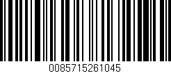 Código de barras (EAN, GTIN, SKU, ISBN): '0085715261045'