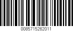 Código de barras (EAN, GTIN, SKU, ISBN): '0085715262011'
