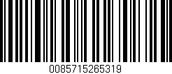 Código de barras (EAN, GTIN, SKU, ISBN): '0085715265319'