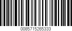Código de barras (EAN, GTIN, SKU, ISBN): '0085715265333'