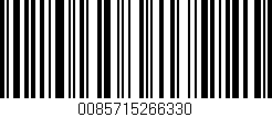 Código de barras (EAN, GTIN, SKU, ISBN): '0085715266330'