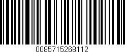Código de barras (EAN, GTIN, SKU, ISBN): '0085715268112'