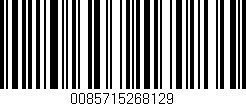 Código de barras (EAN, GTIN, SKU, ISBN): '0085715268129'
