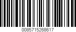 Código de barras (EAN, GTIN, SKU, ISBN): '0085715268617'