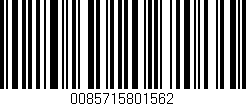 Código de barras (EAN, GTIN, SKU, ISBN): '0085715801562'