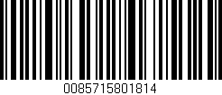 Código de barras (EAN, GTIN, SKU, ISBN): '0085715801814'