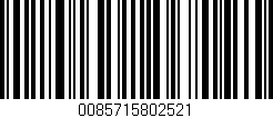 Código de barras (EAN, GTIN, SKU, ISBN): '0085715802521'