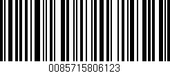 Código de barras (EAN, GTIN, SKU, ISBN): '0085715806123'