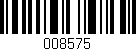 Código de barras (EAN, GTIN, SKU, ISBN): '008575'