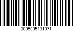 Código de barras (EAN, GTIN, SKU, ISBN): '0085805161071'