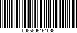 Código de barras (EAN, GTIN, SKU, ISBN): '0085805161088'
