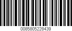 Código de barras (EAN, GTIN, SKU, ISBN): '0085805228439'