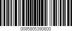 Código de barras (EAN, GTIN, SKU, ISBN): '0085805390600'