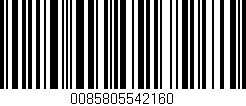 Código de barras (EAN, GTIN, SKU, ISBN): '0085805542160'