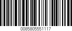 Código de barras (EAN, GTIN, SKU, ISBN): '0085805551117'