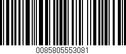 Código de barras (EAN, GTIN, SKU, ISBN): '0085805553081'