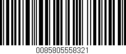 Código de barras (EAN, GTIN, SKU, ISBN): '0085805558321'