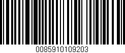 Código de barras (EAN, GTIN, SKU, ISBN): '0085910109203'