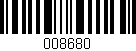 Código de barras (EAN, GTIN, SKU, ISBN): '008680'
