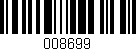 Código de barras (EAN, GTIN, SKU, ISBN): '008699'