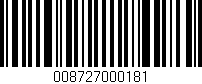 Código de barras (EAN, GTIN, SKU, ISBN): '008727000181'