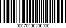 Código de barras (EAN, GTIN, SKU, ISBN): '00878080280000'