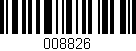 Código de barras (EAN, GTIN, SKU, ISBN): '008826'