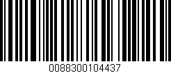 Código de barras (EAN, GTIN, SKU, ISBN): '0088300104437'