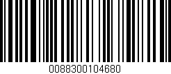 Código de barras (EAN, GTIN, SKU, ISBN): '0088300104680'