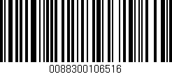 Código de barras (EAN, GTIN, SKU, ISBN): '0088300106516'