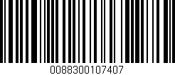 Código de barras (EAN, GTIN, SKU, ISBN): '0088300107407'