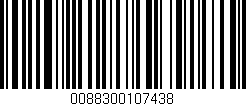 Código de barras (EAN, GTIN, SKU, ISBN): '0088300107438'