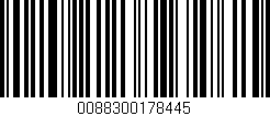 Código de barras (EAN, GTIN, SKU, ISBN): '0088300178445'