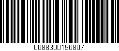 Código de barras (EAN, GTIN, SKU, ISBN): '0088300196807'