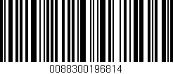 Código de barras (EAN, GTIN, SKU, ISBN): '0088300196814'