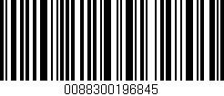 Código de barras (EAN, GTIN, SKU, ISBN): '0088300196845'