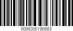 Código de barras (EAN, GTIN, SKU, ISBN): '0088300196883'