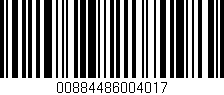 Código de barras (EAN, GTIN, SKU, ISBN): '00884486004017'