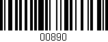 Código de barras (EAN, GTIN, SKU, ISBN): '00890'