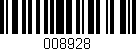 Código de barras (EAN, GTIN, SKU, ISBN): '008928'