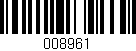 Código de barras (EAN, GTIN, SKU, ISBN): '008961'