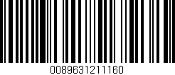 Código de barras (EAN, GTIN, SKU, ISBN): '0089631211160'