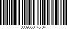 Código de barras (EAN, GTIN, SKU, ISBN): '0089650145.34'