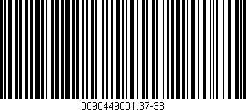 Código de barras (EAN, GTIN, SKU, ISBN): '0090449001.37-38'