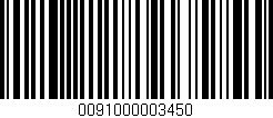 Código de barras (EAN, GTIN, SKU, ISBN): '0091000003450'