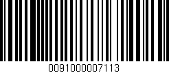 Código de barras (EAN, GTIN, SKU, ISBN): '0091000007113'
