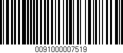Código de barras (EAN, GTIN, SKU, ISBN): '0091000007519'