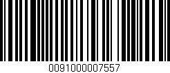 Código de barras (EAN, GTIN, SKU, ISBN): '0091000007557'